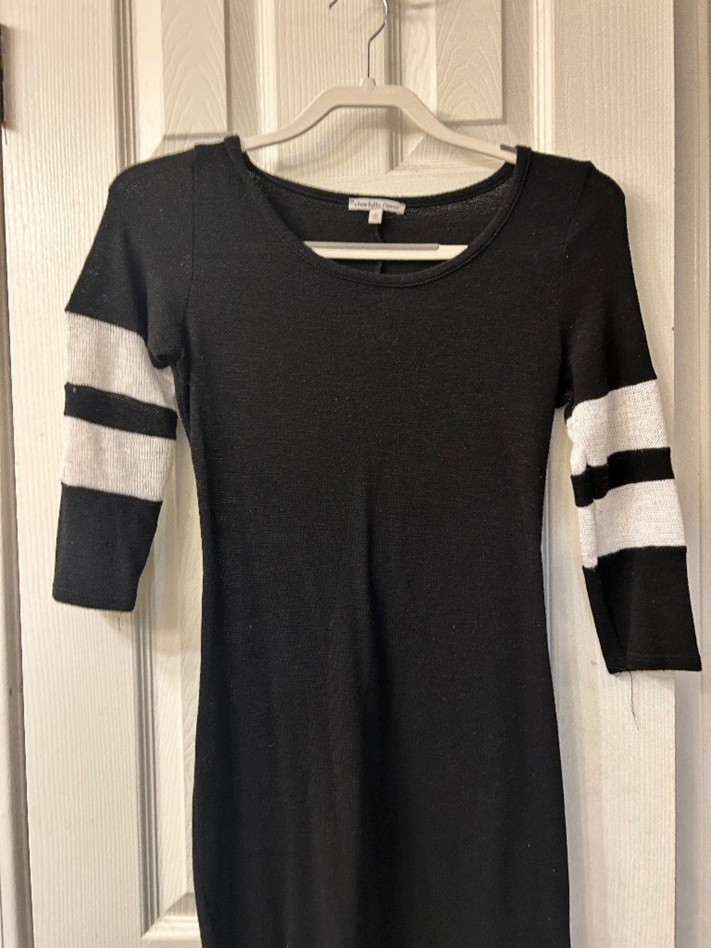 Black and White Sweater Dress
